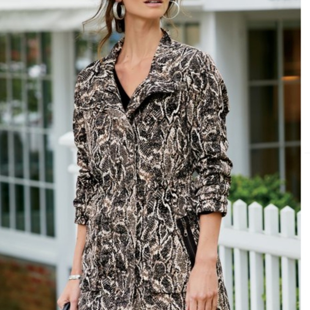 Soft Surroundings Viper Python Jacket -Nwt